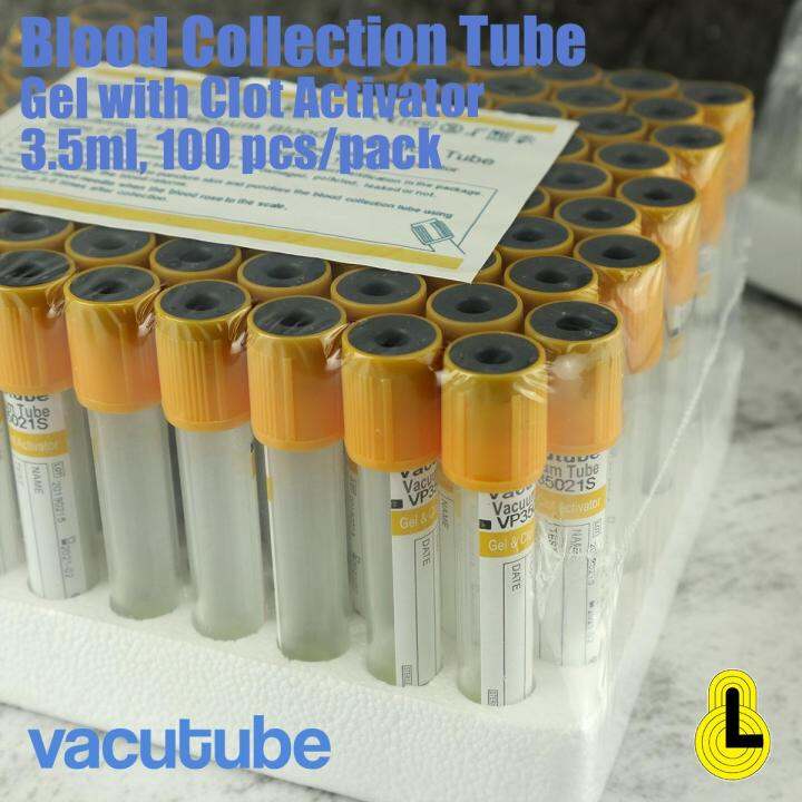 Serum Separator Gel Tube with Clot Activator Blood Collection Tube, 3