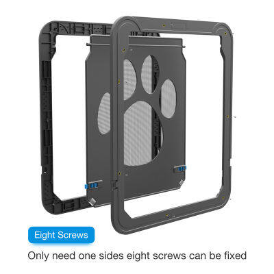 Pet Door New Safe Lockable Magnetic Screen Outdoor Dogs Cats Window Gate House Enter Freely Fashion Pretty Garden Easy Install