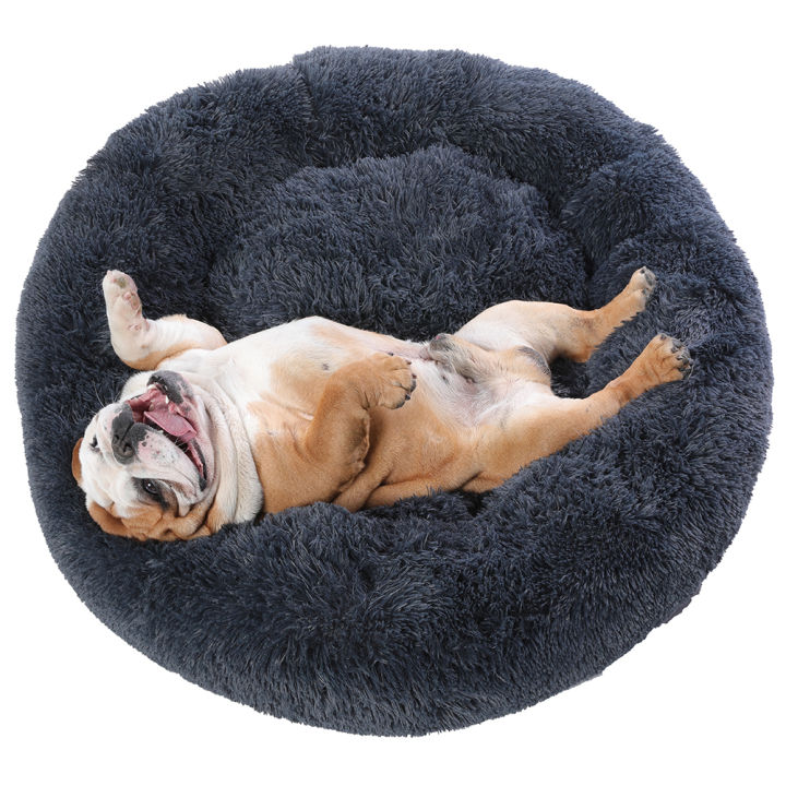 donut-cuddler-dog-bed-removable-cover-round-calming-cat-beds-pet-house-kennel-pillow-washable-lounger-for-small-large-dog-cats