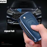 เคส Kunci Remote Mobil หนังอัลลอยเทอร์โบสำหรับรถฟอร์ด C-Max S-Max Focus Galaxy Mondeo พวงกุญแจรถยนต์กำหนดเอง Transit Tourneo