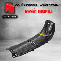 คอนโซนกลาง บน WAVE125R WAVE125S  เคฟล่าสาน 5D ฟรี สติกเกอร์ อะไหล่แต่งเวฟ125 ชุดสี WAVE125