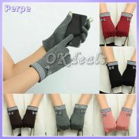 PERPE Attractive Fashion Butterfly Women Cotton Winter Warm Touch Screen Gloves Mittens Knit