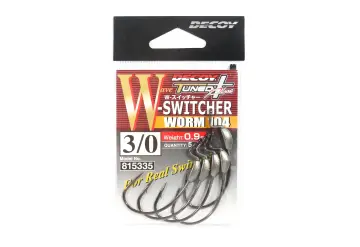 Decoy Worm 25KG Wide Gap Offset Worm Hooks Size 3/0 (3453)