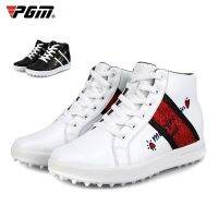 PGM Womens Golf Shoes High top Waterproof Breathable ladies inner heightened Women Sports Golf Course Non-slip Sneakers XZ120