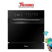 Máy rửa bát texgio TGWF68GB - 11 Bộ Kết Nối Wifi, Sấy Khí Nóng, BH 5 năm