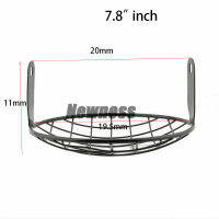ไฟหน้ารถจักรยานยนต์สากล7 "19.5เซนติเมตรย่างตาข่ายตาข่ายตารางตารางปกวินเทจย่างด้านข้างเมาไฟหน้าโคมไฟปก