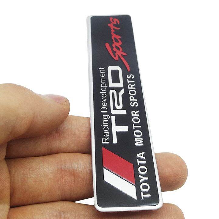 trd-สติกเกอร์ลายโลโก้สำหรับติดรถยนต์อลูมิเนียมมอเตอร์สปอร์ต-badge-สติ๊กเกอร์สัญลักษณ์สำหรับโตโยต้าคราวน์