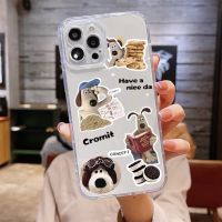 เคสโทรศัพท์มือถือแบบนิ่ม ใส ลายสุนัขน่ารัก สําหรับ เคสไอโฟน case iPhone 14 Pro 13 mini 11 12 Pro XS Max X 6S 7 8 Plus SE3 XR 12mini เคสใส