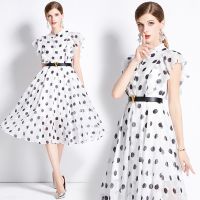 Womens Dress New Fashion Spring/Summer New  High Class  Dress Print  Midi Dress