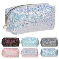 【jw】♣  Hot New Fashion Glitter High-capacity Makeup Sequin Storage Lazy Handbags