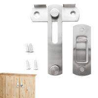 Right Angle Door Latch Stainless Steel Sturdy Material Safe Lock for Toilets Windows