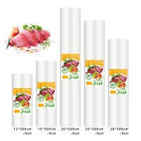 Vacuum Food Sealer Bags Roll Storage Bags For Kitchen Packaging Sealing Machine Fresh Keeping 12 15 20 25 28x500cm BPA Free