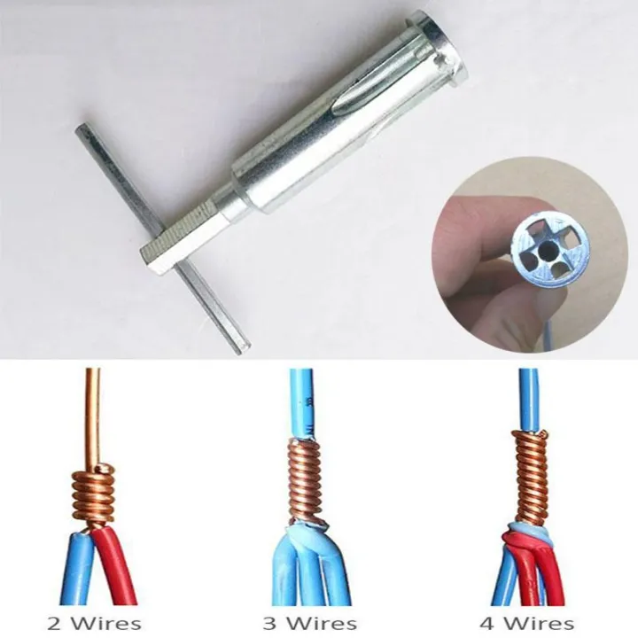5 Wires 2.5 Square Cable Wire Twisting Connector Power Drill Driver
