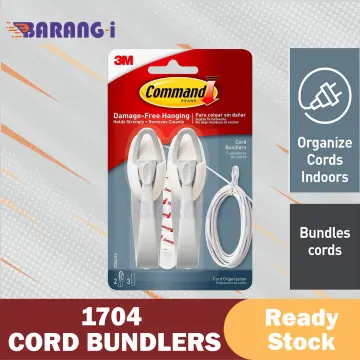 3M Command Clear Round Cord Wire Cord Bundlers Clip Organizer Monitor Cable  Line 17017/17304