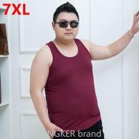 hot【DT】 7XL men 6XL mens sweat Big size vest summer super large Sleeveless Modal undershirt big bodybuilding workout