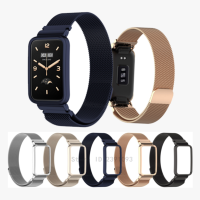 Milanese Band for Xiaomi Mi Band 7 Pro Smart Watch Metal Strap Replacement Bracelet For Mi Band 7 Pro Wristband Protector Frame Smartwatches