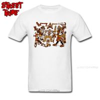 Aztec T-Shirt Men Unique T Shirt Indian Tribal Art Tops Summer White Cotton Tees Guys Funny Tattoo Tshirt Custom Clothes