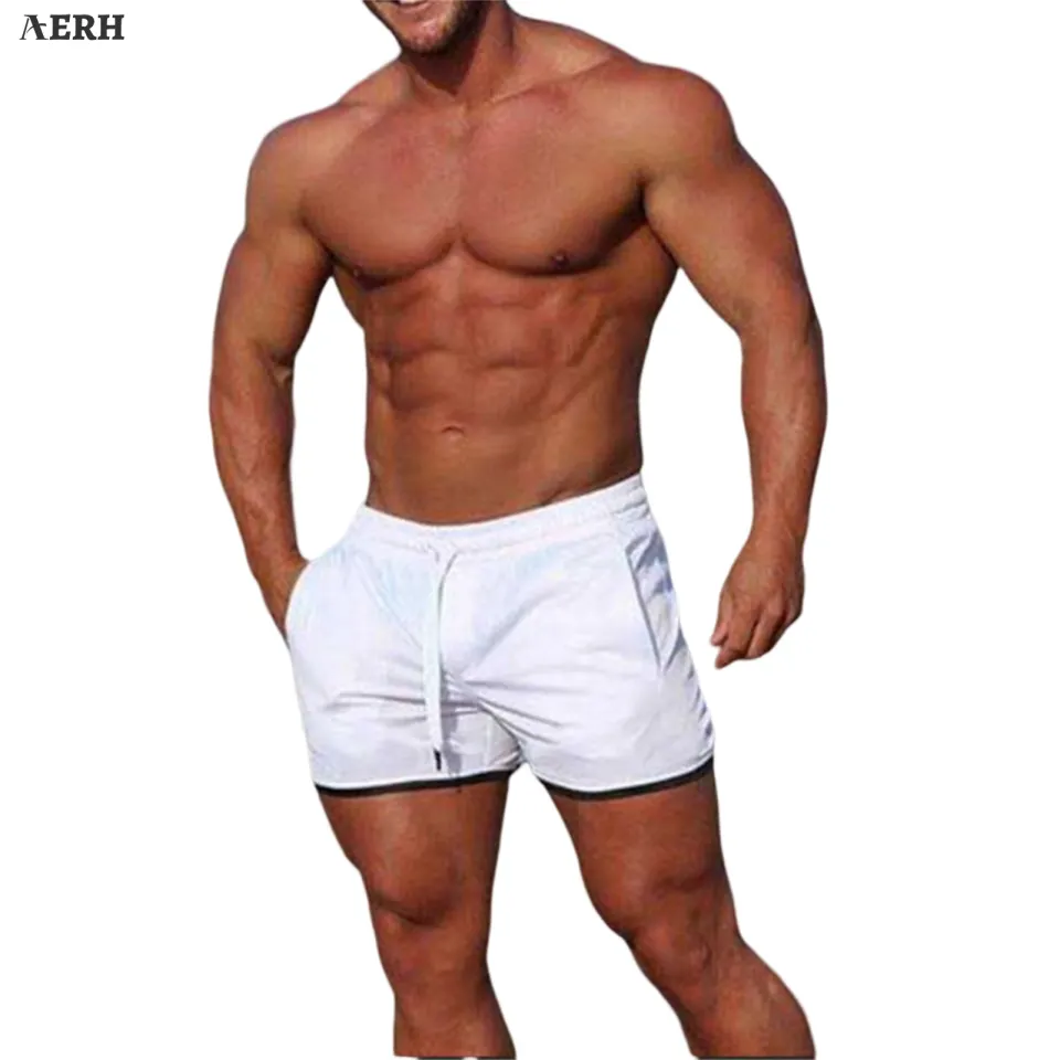 low rise mens workout shorts