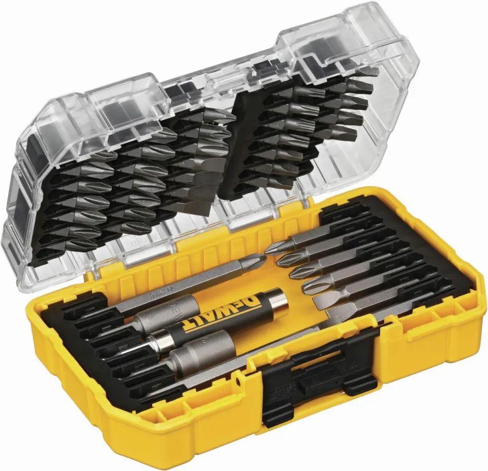 Custom Leathercraft DG5543 16 in. 33 Pocket Tool Bag, Black  DEWALT  Screwdriver Bit Set with Tough Case, 45-Piece (DW2166) Lazada