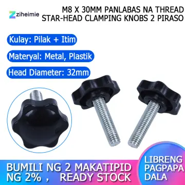 Stock)5PCS M6 M8 M10 Thread Bakelite Star Clamping Knob With