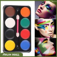 8 Color Body Paint Cream Palette Non Toxic Body Paint Pigment Paint Primer Body Art Concealer Full Blemish Coverage