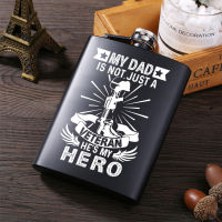 My dad Stainless Steel Hip Flask Liquor Whisky Vodka Alcohol Drinkware Flasks Flagon Outdoor