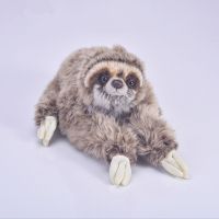 【CW】 [Funny] 35cm Lifelike Three Toed Sloth Soft Stuffed Animals doll Birthday Gifts Kids