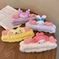 เครื่องประดับผมแฟชั่นสุดน่ารักของ MOMORE Pom Pom Purin My Melody Kuromi ที่คาดผมสไตล์ญี่ปุ่นที่คาดผมที่รัดผมน่ารักเครื่องประดับผม