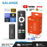 Salange M96 8K TV Stick สมาร์ท Google Global Edition 2GB 16GB Android 13.0 สมาร์ททีวีกล่อง 2.4G / 5G WiFi Quad Core CPU Media Player ตั้งกล่องด้านบน