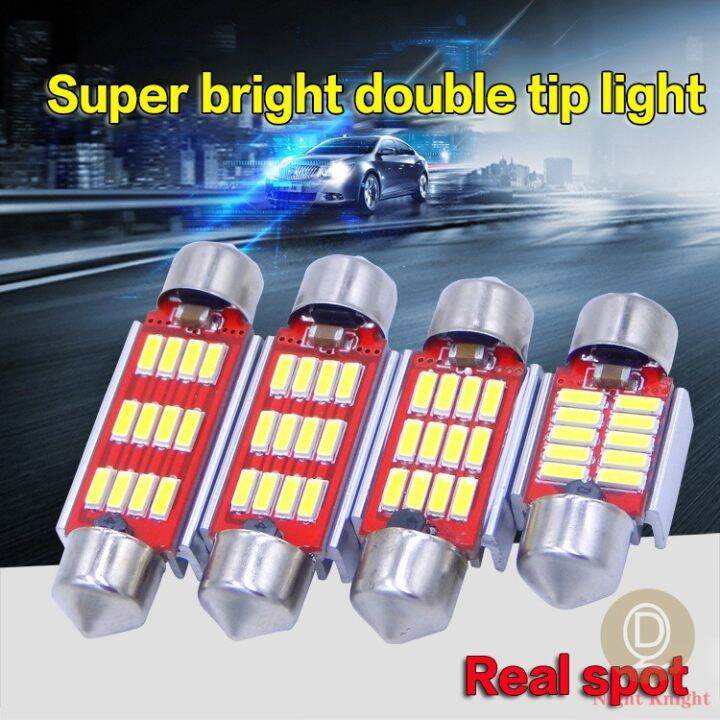 Night Knight 1pcs White Car Interior LED Lights Package Kit T10 & 31mm