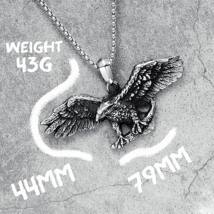 eagle-hunting-pendants-men-necklaces-316l-stainless-steel-wild-hawk-hunter-chain-rock-punk-for-friend-male-jewelry-special-gift