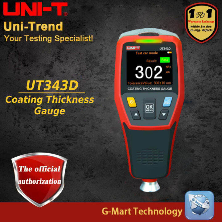 UNIT UT343D Coating Thickness Gauge Lazada