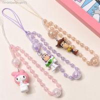 ﺴ❁☜ Women Fashion Girls Acrylic Mobile Phone Chain Anti-Lost Cartoon Character Pendant Keychain For Telephone Lanyard Strap Jewelry