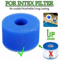 Swimming Pool Filter Foam Reusable Sponge Cartridge Suitable Bubble Jetted Pure SPA For Intex S1 Type Filter Pool Accessories Adhesives Tape