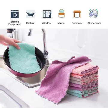 5PCS Dish Rag Cleaning Towels Dish Cloth Swedish Dish Cloths