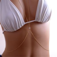 【COD】1*แฟชั่นสุภาพสตรีเซ็กซี่ Body Chain Harness Crossover Belly เอวบิกินี่ Summer Beach ผู้หญิงสวมใส่เครื่องประดับ