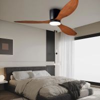 42 52 Inch Ceiling Fan Lights 6 Speeds Timing ABS Blade Low Floor Bedroom Living Room Modern Ceiling Fan Lamp Remote Control Fan Exhaust Fans