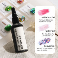 New Arrival Nail Art Sequins Mixing Gel Polish Loved By Manicure Lovers And Girls Used At Home And In Nail Salon