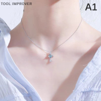 TOOL IMPROVER สร้อยคอประดับจี้รูปดาวสำหรับผู้หญิงสไตล์เกาหลีสร้อยคอโซ่สำหรับนักเรียนเหมาะสำหรับเป็นของขวัญวันเกิดให้กับเพื่อนที่ดีที่สุด