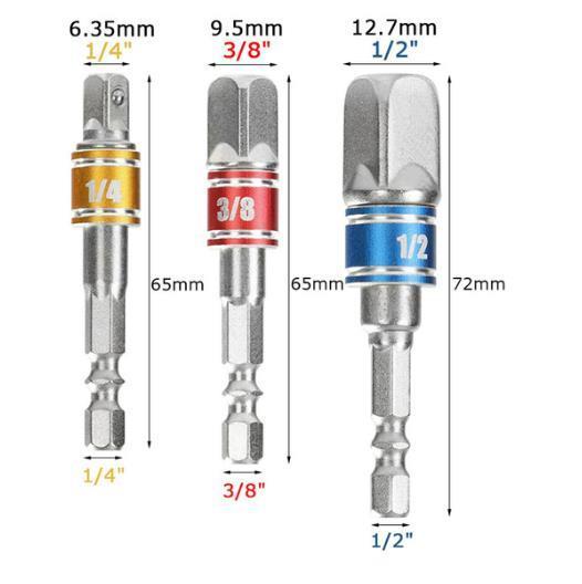 1-3pcs-chrome-vanadium-steel-socket-adapter-seth-ex-shank-to-1-4-quot-3-8-quot-1-2-quot-extension-drill-bits-hex-bit-set-power-tools