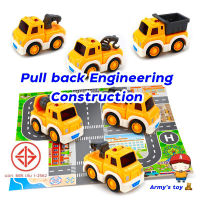 HG รถของเล่นลากปล่อย Pull back Engineering Construction G0068 (ไม่พร้อมแผ่นถนน)