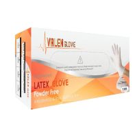 [คุณภาพสูง!!] ถุงมือลาเทกซ์ สีขาว ชนิดไม่มีแป้ง Powder Free Latex Gloves แบรนด์วาเลนโกลฟ [ValenGlove] glove ถุงมือยาง ถุงมือ **พร้อมส่ง**