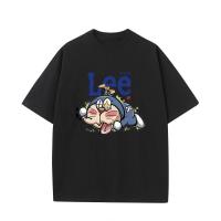 Doraemon Animation เสื้อยืดคู่รักคอกลมแขนสั้นอินเทรนด์