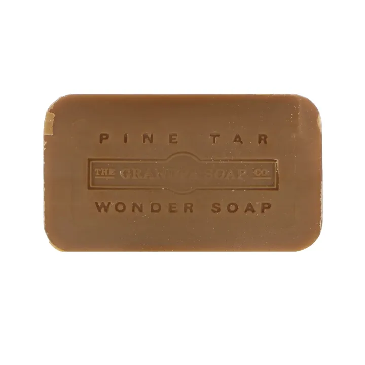 [PREORDER] FACE BODY & HAIR BAR SOAP PINE TAR 4.25OZ 120G BY GRANDPA'S CLEANSING MOISTURIZING