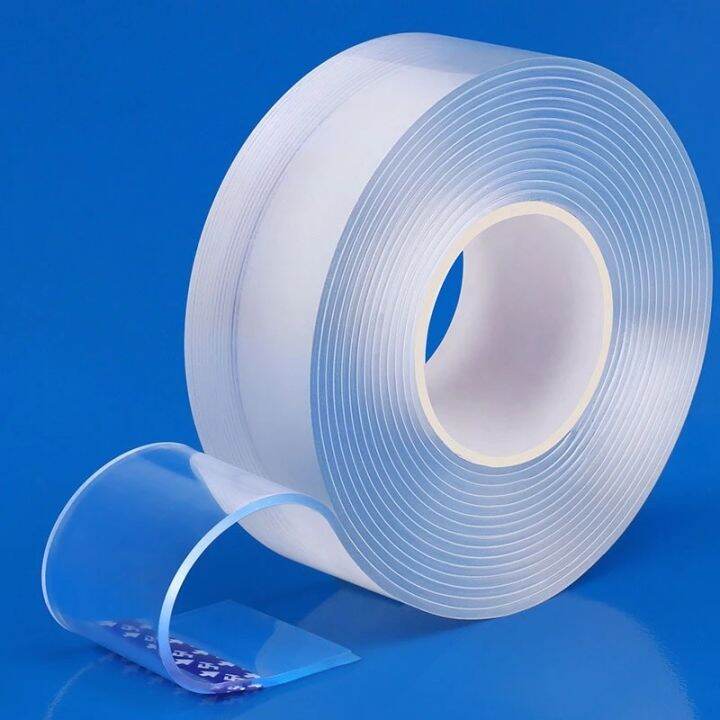 1-2-3-5m-double-sided-nano-tape-washable-fixed-carpet-socket-adhesive-transparent-tapes-gekko-tape-glue-gadget-acrylic-universal