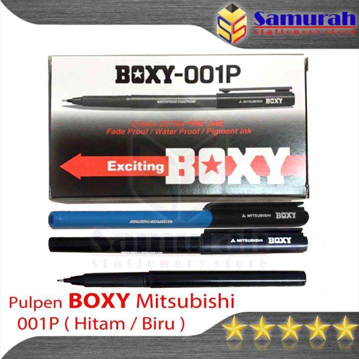 Pulpen Boxy Mitsubishi 001P 03 Mm / Ballpoint 0.3 Mm 1 Pcs Waterproof ...