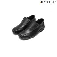 MATINO SHOES รองเท้าชายคัทชูหนังแท้ รุ่น PB 6943 - BLACK