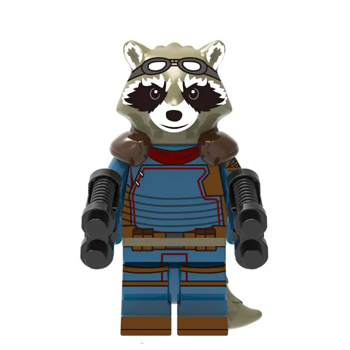 lego rocket raccoon minifigure