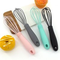 8 Inch Multifunctional Rotary Manual Egg Beater Mixer Kitchen Non-slip Egg Whisk Bake Tool Egg Agitator Kitchen Silicone Whisk