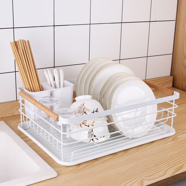 ecoky-black-dish-rack-with-drip-tray-kitchen-cutlery-storage-basket-dish-drainer-rack-with-holder-storage-for-kitchen-organizer-rack
